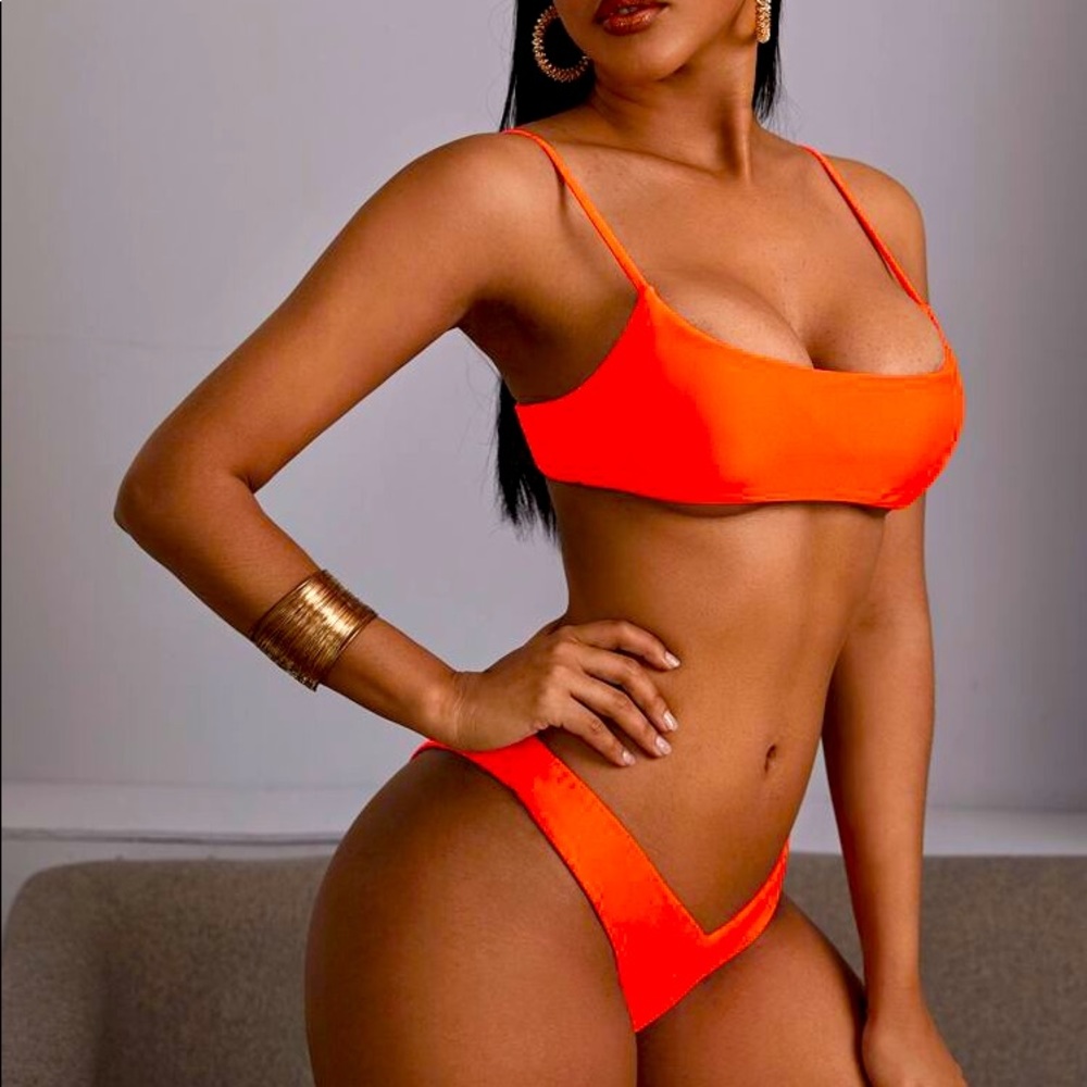 New with tags SHEIN orange bikini medium